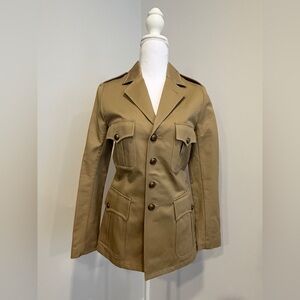 Saint Laurent Khaki Military Jacket